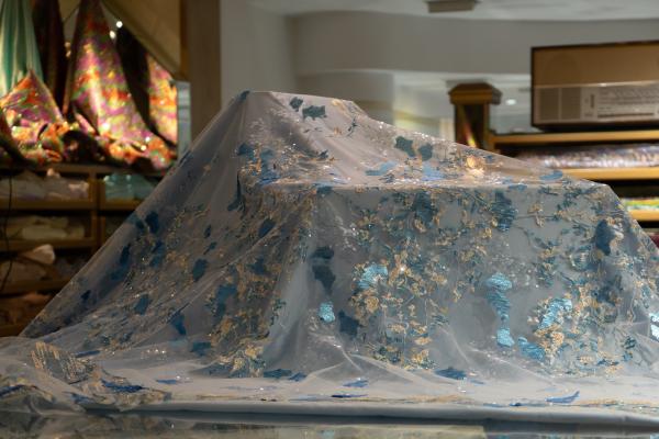 Tissu Bleu Ciel d'Elie Saab